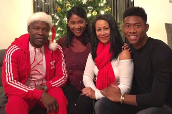 George Alaba with his family.